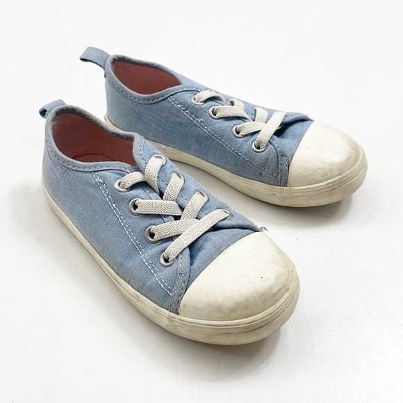 Old Navy toddler girls blue slip on sneakers - Picture 2 of 8